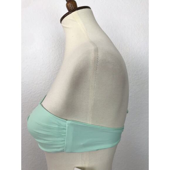 L*Space Swim Colorblock Bikini Top Neo Twist Bandeau Swimwear - Picture 6 of 6